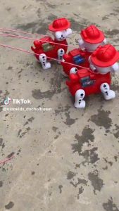 Đồ chơi chó cứu hộ chạy pin biết đi và phát nhạc cho bé chơi ngoài trời Bi Bo