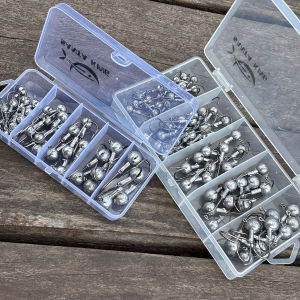 SantaKing 33/70Pcs Jig Heads Fishing Hooks Crappie Jigs Unpainted Jig Heads Round Ball Sharp Fishing Jigs Hooks