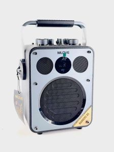 (ฟรีกระเป๋า) M LOVE D5 ลำโพงบลูธูท พกพา ขนาดเล็ก สไตล์วินเทจเสียง 120watts RMS แบตเตอรี่ 8 ชม ไมค์ลอย 1 ตัว เสียงดัง ชัด
