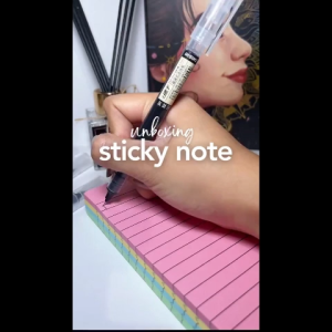 200 Colorful Large Horizontal Sticky Notes For Planning Studying Office Notebooks High-Quality Paper Evenly Absorbs Ink Not Easy To Rub Or Fall Off Strong Stickiness Comes with a pen