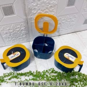 Tempat Bumbu Random 4 Sekat / Tempat Bumbu Dapur / Tempat Bumbu Serbaguna