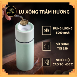 Lư điện xông trầm tích điện di động đa năng lư đốt trầm hương nhang trầm lư hương dùng để xông trầm hương shop Diệu Tâm