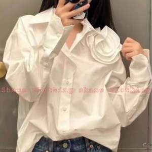 SHANE CLOTHING FLOWER SHIRT ATASAN KEMEJA WANITA BUNGA KATUN POPLIN 374