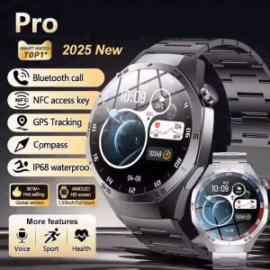 New Watch pro Smart Watch Men AMOLED Screen GPS Motion trajectory Heart Rate Monitr Bluetooth Call SmartWatch Waterproof Band