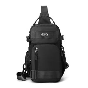 [Jocestyle Outdoor Mall]Men Lightweight Shoulder Bag Adjustable Strap Trendy Crossbody Bag Waterproof Soft Sling Bag Camping Hiking Running Bag
