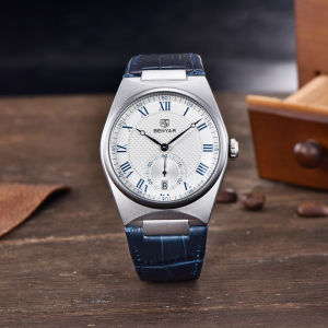 BENYAR Men Wathes 2025 New Casual Simple Quartz Waterproof Hardlex Glass Leather Gold Automatic Date Wristwatch BY-5199