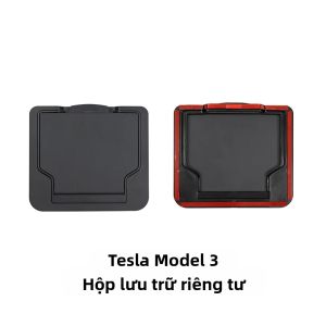 Hộp Đựng Đồ Ẩn Cho Tesla Model 3 Highland 2024 Có Nam Châm Hút Phụ Kiện Nội Thất Bảo Vệ Sự Riêng Tư Ở Bệ Tỳ Tay