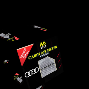 AUDI A6 2012 CARBON CABIN AIR FILTER (CAR AIRCOND PARTS) BLOWER AIR FILTER CURVE SENGEK UNDER DASHBOARD ALAT GANTI