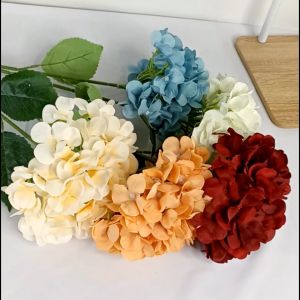 Tanaman Hias Bunga Tangkai Hydrangea Plastik Artificial Dekorasi Ruangan Rumah Ornamen COD PBP184