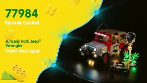 Kyglaring LED Light Kit Suitable for Lego Jurassic Park Jeep® Wrangler 77984 Building Blocks Not Include Lego Building