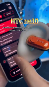 HTC NE10 Earphones AI Translator Earbuds Bluetooth V6.0 OWS Sport Wireless Headphones HD Stereo Sound Bluetooth V6.0 Longlife