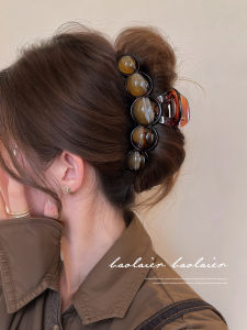 Large Size Shark Clamp Hair Clip Womens Pearl Decorated Hair Accessories Korean Style Fashionable Hair Grips Dream Herban