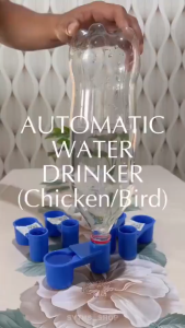 Pet Bird Plastic Waterer Water Drinker Cup Feeder Drinking Bowl for Bird Pigeons Parrot