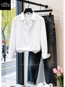 YOULIN | Summer Thin Icy Silk Mens Shirt