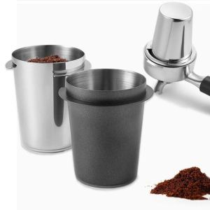 Stainless Steel Dosing Cup Powder Feeder Part for 51/53/58mm Machine Kitchen DIY Made of Premium MateriaCoffee Dosing Cup