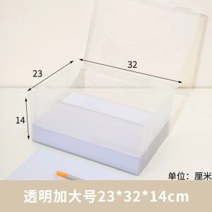 Transparent A4 Paper Organizer Box Office Desktop Storage Container for Document File Arrangement Home Use