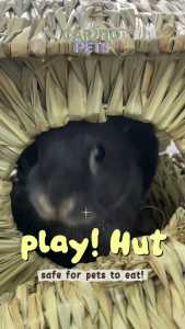 [24HR SHIP] HANDMADE GRASS STRAW HUT Rabbit Toys Pet Rabbit Chinchilla Guinea Pig Mainan Arnab 兔子 天竺鼠 龙猫 宠物玩具 宠物草屋 宠物躲避屋