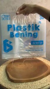 Kantong Plastik PE Bening Uk 30 & Kresek Transparan Tebal 500gram