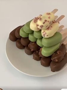 100Pc Food Grade Ice Cream Bags Disposable Plastic Popsicle Storage Cartoon Ice Popsicle Packing Bag