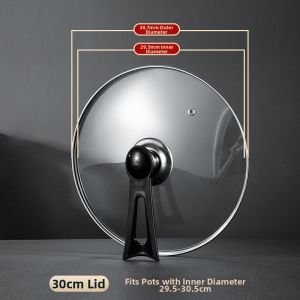 YANXING | Heat Resistant Stainless Steel Glass Lid