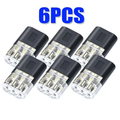 20Pcs D3/3Pin Wire Connectors No-Stripping Quick Cable Connectors Dual Wire Interconnects Detachable Automotive Terminal Connectors