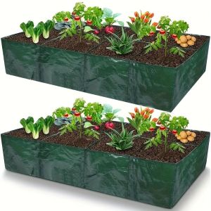 Grow Bag Plant Garden Planter ผักดอกไม้เนอสเซอรี่หม้อกระถางดอกไม้รอบการเพาะปลูก Growth คอนเทนเนอร์กลางแจ้ง