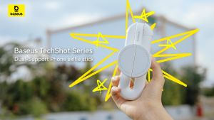 Gậy Selfie Tự Sướng Nhỏ Gọn Bluetooth Baseus Selfie Stick Phù Hợp ĐT 4.2-6.7inch Nam Châm+Kẹp Bluetooth Remote Control