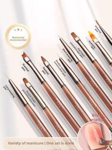 MONLEYTA | Bộ bút vẽ gel 9 chiếc kiểu Nhật Bản để vẽ móng tay tô màu chấm bi chuyển màu bút chuyên dụng cho người mới bắt đầu