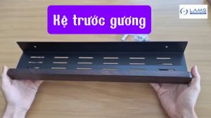 Kệ Gương Đa Năng KG524 Tiện Ích Chống Nước Gắn Tường - Phụ Kiện Nhà Tắm