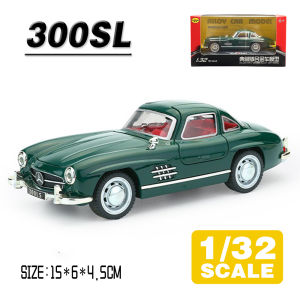 LEO 1:32 Benz 300SL Classic Car Diecast โมเดล รถอัลลอยด์รถยนต์ของเล่นคอลเลกชันของขวัญสําหรับเด็กชายสาว ของเล่นเด็ก