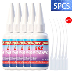 LOOLIFL | 1-10PCS New 502 All Purpose Super Glue Fast Curing Instant Adhesive Transparent High Strength For Metal Plastic Wood Glass Bond