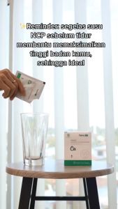 TIENS BoneStrength Nutritional Powder & Capsules Combo - Calcium & Zinc Supplement for Height Boost