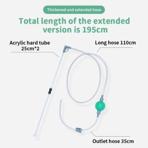 Fish Tank Water Changing Device Small Siphon Suction Pipe Fecal Suction Device Mini Sand washing and cleaning supplies