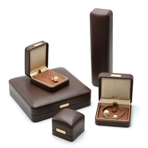 High-grade PU Leather Jewelry Storage Box Ring Earrings Necklace Pendant Bracelet Gift Casefor Jewelry Props Display