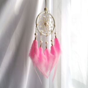 Lông Vũ Rừng Dream Catcher Mặt Dây Treo Xe Hơi Chuông Gió Sáng Tạo Trang Trí Nhà Nữ Tính Quà Tặng Sinh Nhật Quà Tặng Ngày Lễ Tình Nhân Phong Cách Mục Vụ