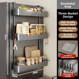 Refrigerator Side Multi-purpose Storage Rack