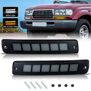 Đèn Xi Nhan DRL Cho Toyota Land Cruiser FJ80 1991-1997 Lexus LX450 1995-1997 Đèn Chạy Ban Ngày Đa Màu 3400LM 12V