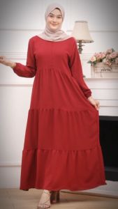 Gamis Susun Polos Busui & Dress Termurah Viral Terlaris