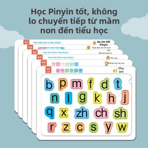 XIAOSHUGUOGUO | Đồ Chơi Giáo Dục Học Ký Tự Trung Quốc Bằng Bảng Chữ Cái Pinyin