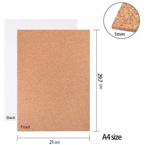 1 Roll Self-Adhesive Cork Sheet – Multipurpose Cork Roll for Bulletin Boards Wall Decor DIY Crafts & Party Decorations