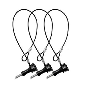 Universal 30CM Camera Safety Lanyard Ropes for GoPro Hero/Insta360/DJI/SJCAM Anti-Drop Stainless Steel Tether Wire Rope