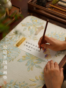 Single Layer Tapestry Painting Mat Calligraphy And Painting Tablecloth Student Thatched Cloth for Business Use Desk Pad