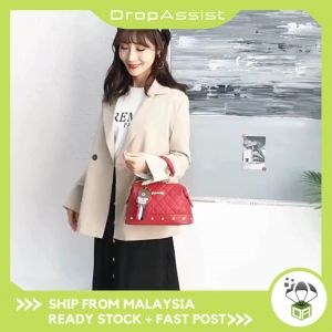 DROPASSIST 1225 Ladies Casual Dinner Bucket Handbag Women Travel Bag Wanita Beg Tangan Cantik Perempuan Gift