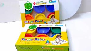 6Colors 30ml Children Finger Paint Set Washable Safe Non-Toxic on Canvas Art Paint DIY