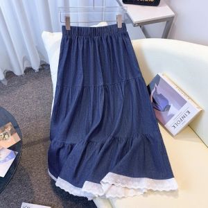 AIYITI | Lace Floral Plus Size Summer New A-Line Skirt