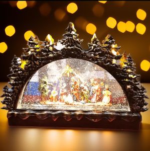 VINTAGE ARCH NATIVITY SCENE CHRISTMAS LANTERN DISPLAY (CHRISTMAS DECORATIONS )
