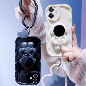 New Phone Case Infinix Smart 10 Smart10 InfinixSmart10 Ins Cute Cartoon Fashion Trend All-inclusive Soft Casing with Astronaut Stand and Love Bracelet 2025