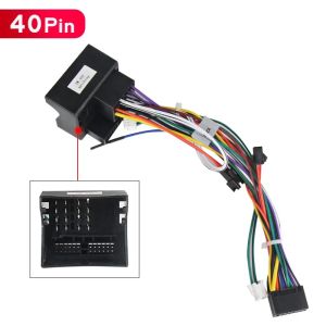For Volkswagen Golf 5/6/Polo/Passat/Jetta/Tiguan/Touran/Skoda Android Car Radio Multimedia 52P / 40 Pin Wire Harness Power Cable