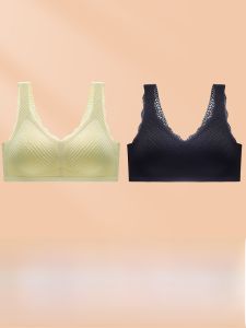 MiiOW | เสื้อชั้นในยางพาราลูกไม้เซ็กซี่สำหรับผู้หญิง ทรงเกาะอก ไร้โครง ทรงบาง ช่วงฤดูร้อน เสื้อชั้นในแบบเกาะอก 3/4 สำหรับผู้หญิงวัยรุ่น