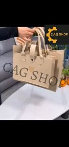 CAG 1pcs Korean Original Large Capacity Bear Felt Tote Bags Handbag Travel Shopping Mother-baby Bag